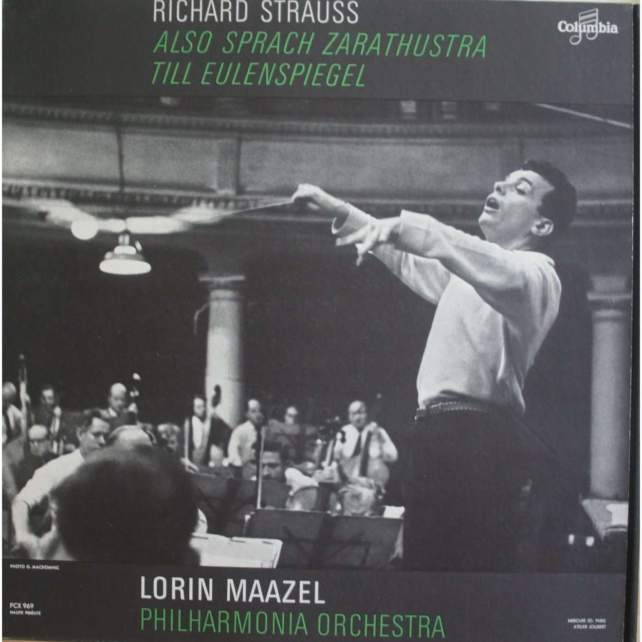 Strauss also sprach zarathustra by Herbert Von Karajan, LP with