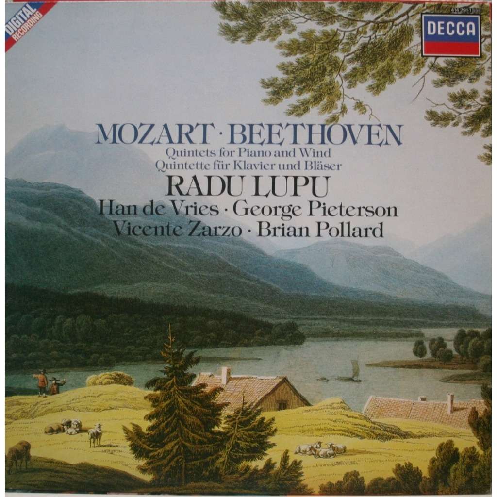 Mozart beethoven piano & wind quintet Radu Lupu ( LP ) 売り手
