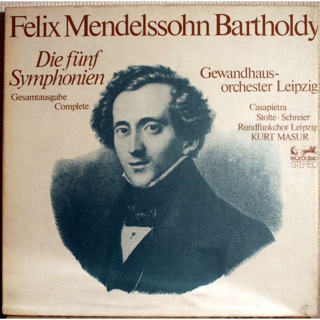 close kurt masur mendelssohn bartholdy complete symphonies lp x 4