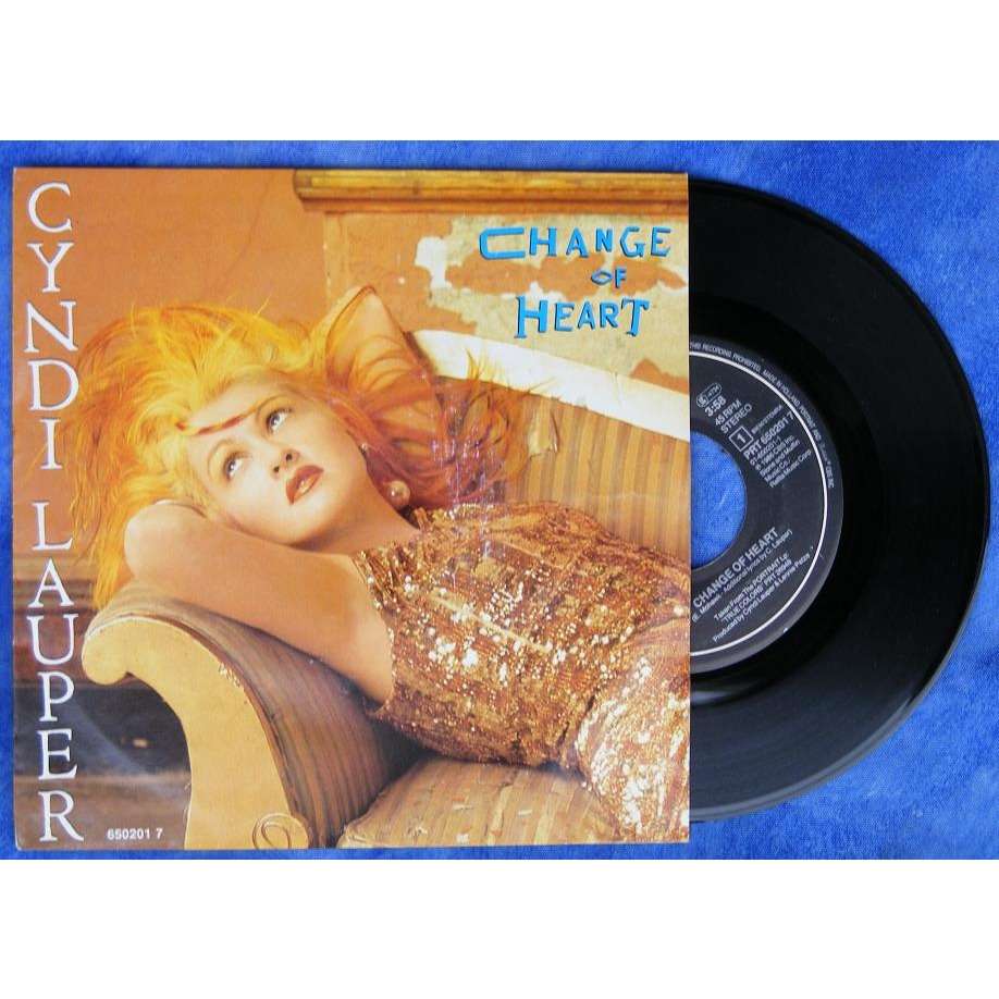 CYNDI LAUPER change of heart / witness, 7INCH (SP) for sale on