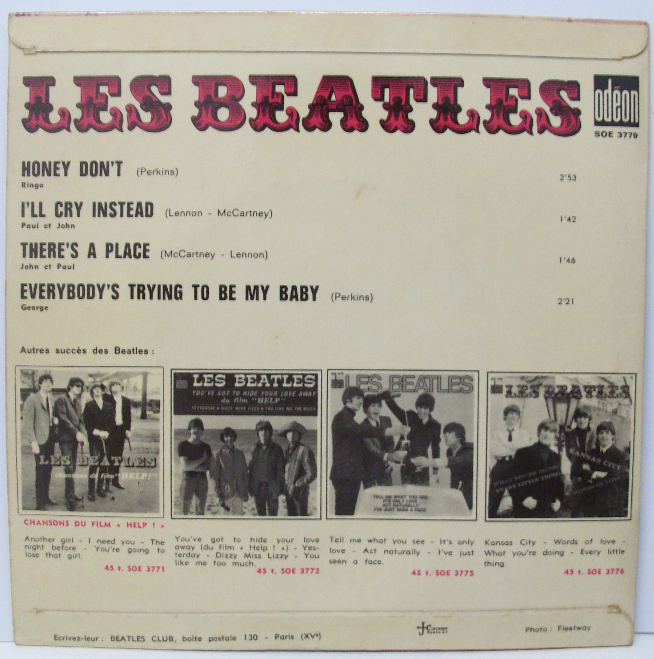 HONEY DON'T +3 by BEATLES, EP with jetrecords Ref114689792