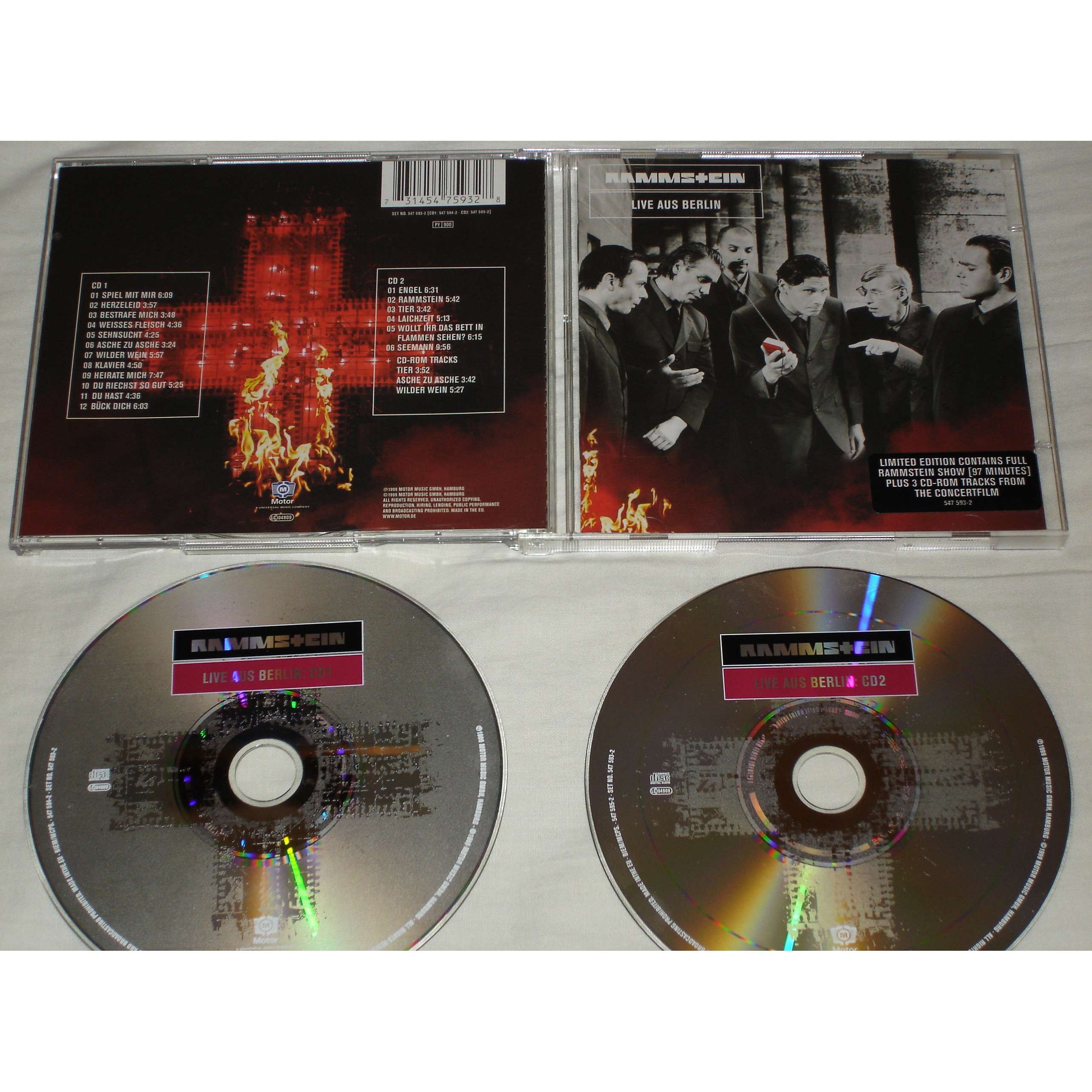 Live aus berlin 2 cd's von Rammstein, CD x 2 bei avefenixrecords