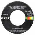 TYRONE DAVIS - you wouldn't believe