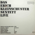 ERICH KLEINSCHUSTER SEXTETT - live