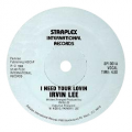 IRVIN LEE - i need your lovin / (instru)