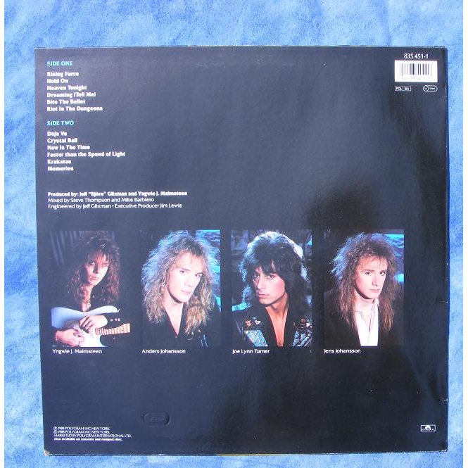 Odyssey by YNGWIE J. MALMSTEEN'S RISING FORCE, LP with grey91