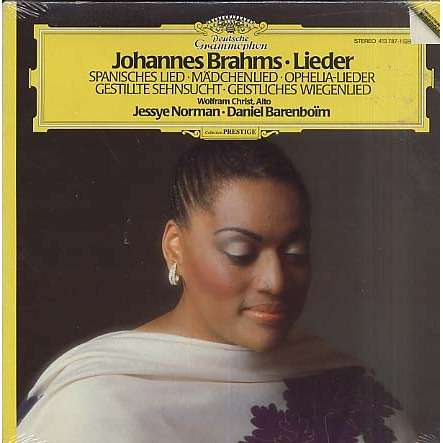Lieder de Brahms, Jessye Norman, D. Barenboim, 33T chez maiato - Ref