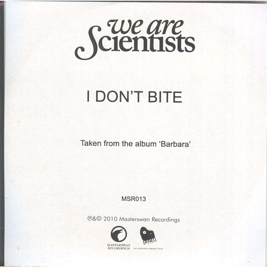 we are scientists i don't bite (extrait de l'album barbara