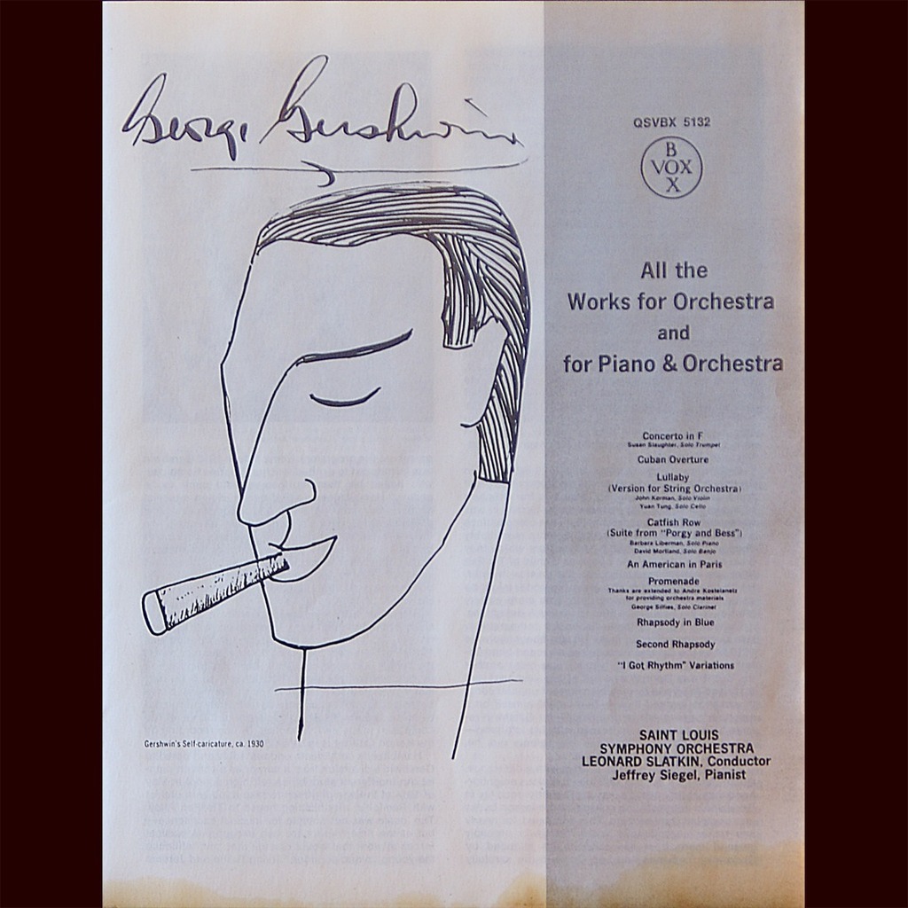 Gershwin all the works for piano & orchestra by Leonard Slatkin Jeffrey
