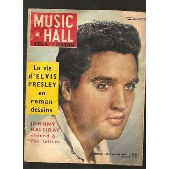  elvis presley johnny hallyday  -  music hall n 4 mai 1961 