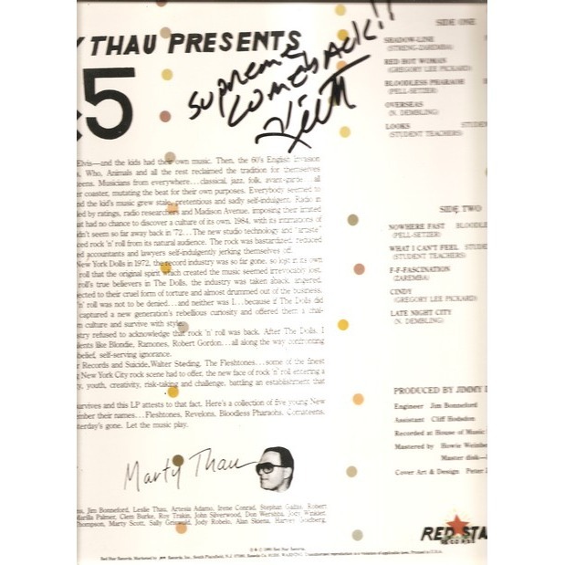  fleshtones comateens bloodless pharaohs  -  marty theu presents 