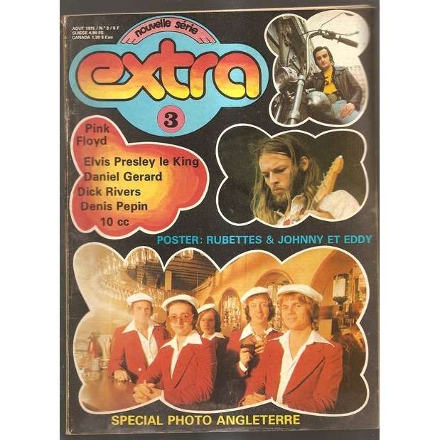  pink floyd elvis presley  -  extra numero 3 aout 1975 