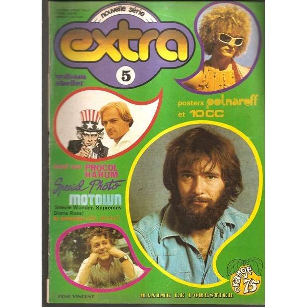  GENE VINCENT polnareff  -  extra numero 5  octobre 1975 