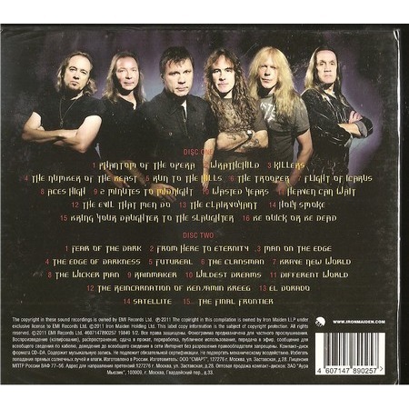 Greatest hits by Iron Maiden, CD x 2 with rockinronnie - Ref:115180037