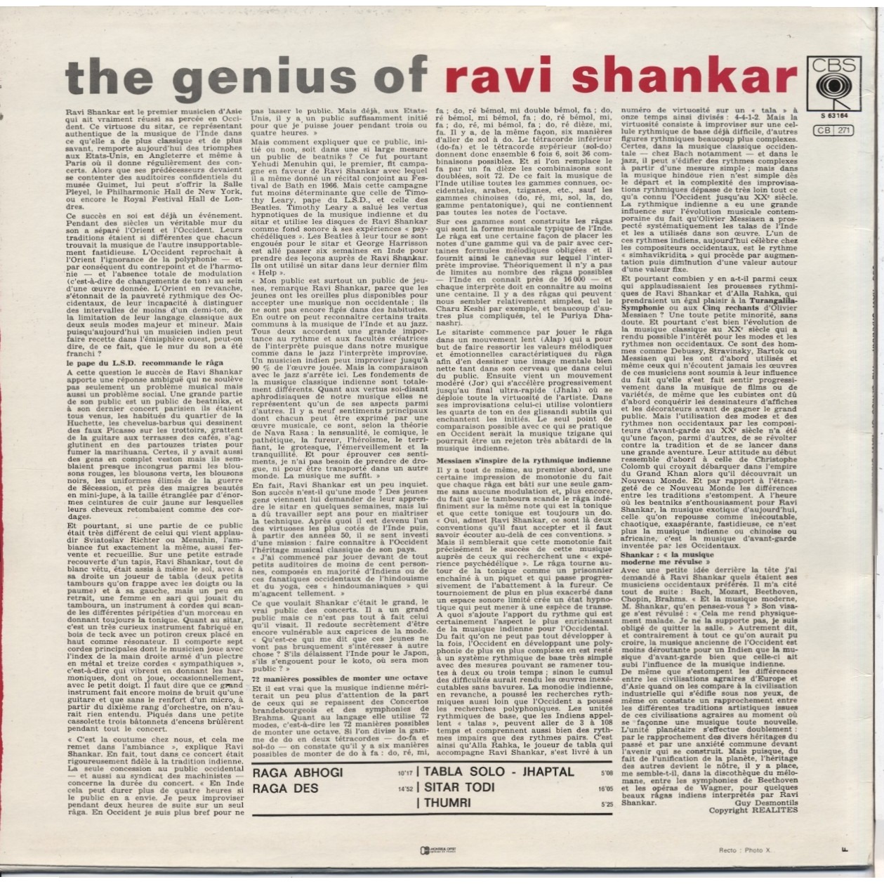 RAVI SHANKAR the genius of Ravi Shankar